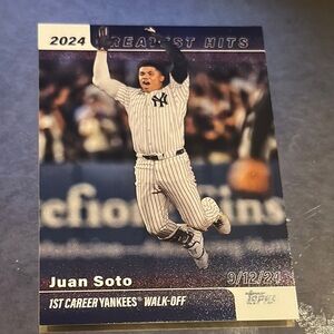 Topps 2024 Baseball Card - Blue and White
